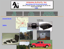 Tablet Screenshot of antennaauthorityinc.com